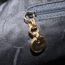 Salvatore Ferragamo Vala Shoulder Bag Suede Black Gold Tone Auth BA16787-22