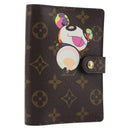 LOUIS VUITTON Monogram Panda Agenda PM Day Planner Cover R20011 LV Auth BA16791M-1