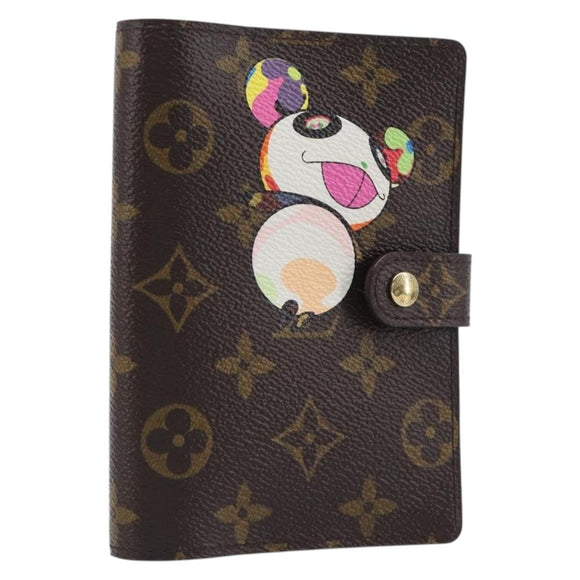 LOUIS VUITTON Monogram Panda Agenda PM Day Planner Cover R20011 LV Auth BA16791M