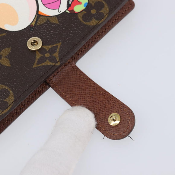 LOUIS VUITTON Monogram Panda Agenda PM Day Planner Cover R20011 LV Auth BA16791M