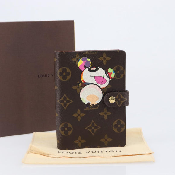 LOUIS VUITTON Monogram Panda Agenda PM Day Planner Cover R20011 LV Auth BA16791M