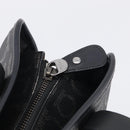 Salvatore Ferragamo Gancini Tote Bag PVC Leather Black Silver Auth BA16796V-15