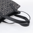 Salvatore Ferragamo Gancini Tote Bag PVC Leather Black Silver Auth BA16796V-7