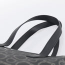 Salvatore Ferragamo Gancini Tote Bag PVC Leather Black Silver Auth BA16796V-8