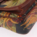 Salvatore Ferragamo Shoulder Bag Leather Brown Gold Tone Auth BA16798-12