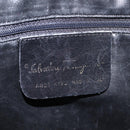 Salvatore Ferragamo Shoulder Bag Leather Brown Gold Tone Auth BA16798-18