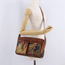 Salvatore Ferragamo Shoulder Bag Leather Brown Gold Tone Auth BA16798-25