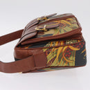 Salvatore Ferragamo Shoulder Bag Leather Brown Gold Tone Auth BA16798-5