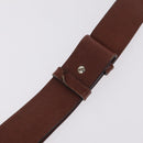 Salvatore Ferragamo Shoulder Bag Leather Brown Gold Tone Auth BA16798-9