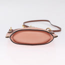 Chloe Abby Rocky Shoulder Bag Leather Pink Gold Tone Auth BA16799A-10