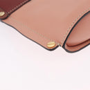 Chloe Abby Rocky Shoulder Bag Leather Pink Gold Tone Auth BA16799A-11