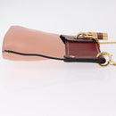 Chloe Abby Rocky Shoulder Bag Leather Pink Gold Tone Auth BA16799A-4