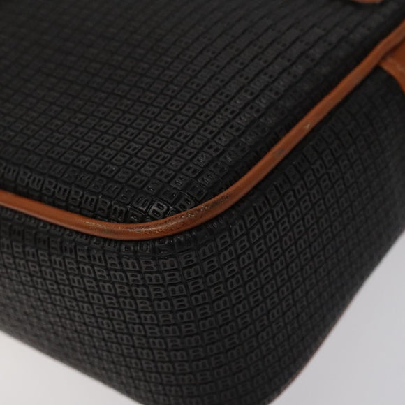 BALLY Shoulder Bag PVC Leather Brown Gold Auth BA1680