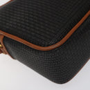 BALLY Shoulder Bag PVC Leather Brown Gold Auth BA1680-16