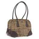 PRADA Tote Bag Tweed Multicolor Silver Auth BA16801-1