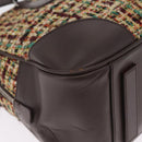 PRADA Tote Bag Tweed Multicolor Silver Auth BA16801-12