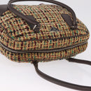 PRADA Tote Bag Tweed Multicolor Silver Auth BA16801-6