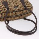 PRADA Tote Bag Tweed Multicolor Silver Auth BA16801-7