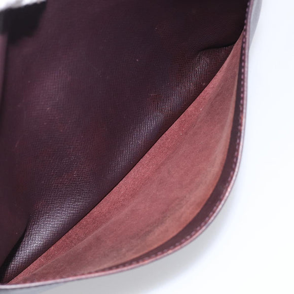 LOUIS VUITTON Taiga Reporter PM Shoulder Bag Acajou M30156 LV Auth BA16802