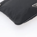 PRADA Shoulder Bag Nylon Black Silver Auth BA16806A-13