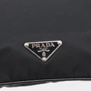 PRADA Shoulder Bag Nylon Black Silver Auth BA16806A-14