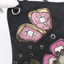 PRADA Shoulder Bag Nylon Black Silver Auth BA16806A-16