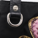 PRADA Shoulder Bag Nylon Black Silver Auth BA16806A-17