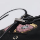 PRADA Shoulder Bag Nylon Black Silver Auth BA16806A-19