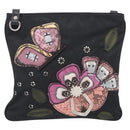 PRADA Shoulder Bag Nylon Black Silver Auth BA16806A-2
