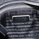PRADA Shoulder Bag Nylon Black Silver Auth BA16806A-20