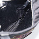PRADA Shoulder Bag Nylon Black Silver Auth BA16806A-22