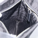 PRADA Shoulder Bag Nylon Black Silver Auth BA16806A-23