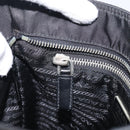 PRADA Shoulder Bag Nylon Black Silver Auth BA16806A-24