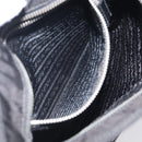 PRADA Shoulder Bag Nylon Black Silver Auth BA16806A-25