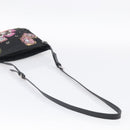 PRADA Shoulder Bag Nylon Black Silver Auth BA16806A-7