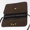 Christian Dior Honeycomb Shoulder Bag Canvas Brown Gold Tone Auth BA16813-15