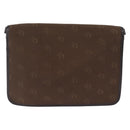 Christian Dior Honeycomb Shoulder Bag Canvas Brown Gold Tone Auth BA16813-3