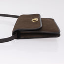 Christian Dior Honeycomb Shoulder Bag Canvas Brown Gold Tone Auth BA16813-5