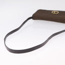 Christian Dior Honeycomb Shoulder Bag Canvas Brown Gold Tone Auth BA16813-7
