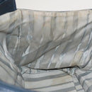 CHANEL COCO Mark Tote Bag Coated Canvas Blue CC Auth BA1682-20