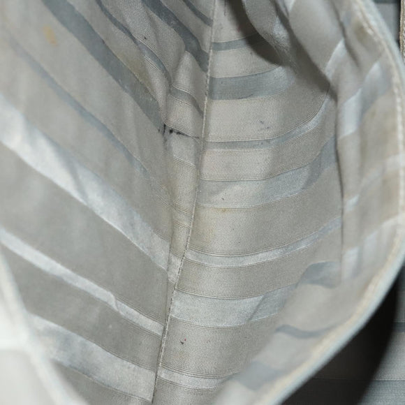 CHANEL COCO Mark Tote Bag Coated Canvas Blue CC Auth BA1682