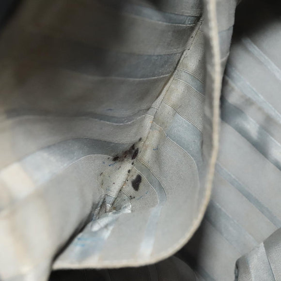 CHANEL COCO Mark Tote Bag Coated Canvas Blue CC Auth BA1682