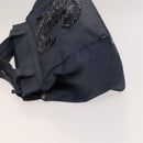 CHANEL COCO Mark Tote Bag Coated Canvas Blue CC Auth BA1682-4