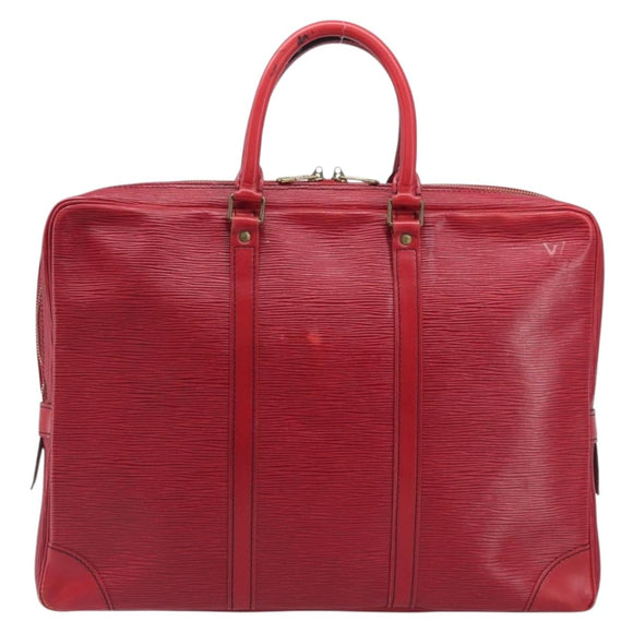 LOUIS VUITTON Epi Porte Documents Voyage Business Bag Red M54477 LV Auth BA16822