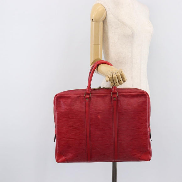 LOUIS VUITTON Epi Porte Documents Voyage Business Bag Red M54477 LV Auth BA16822