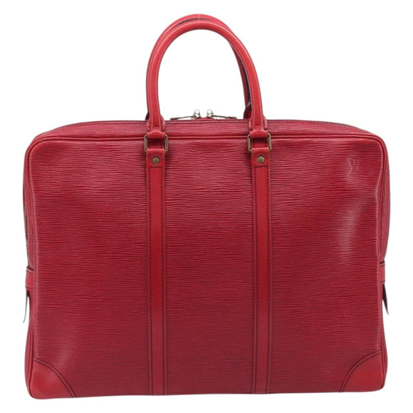 LOUIS VUITTON Epi Porte Documents Voyage Business Bag Red M54477 LV Auth BA16822