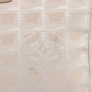 CHANEL New Travel Line Hand Bag Canvas Beige Silver CC Auth BA16834-17