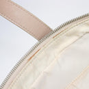 CHANEL New Travel Line Hand Bag Canvas Beige Silver CC Auth BA16834-24