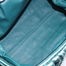 Bottega Veneta The Pouch Clutch Bag Leather Emerald Green Auth BA16836A-14
