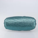 Bottega Veneta The Pouch Clutch Bag Leather Emerald Green Auth BA16836A-7